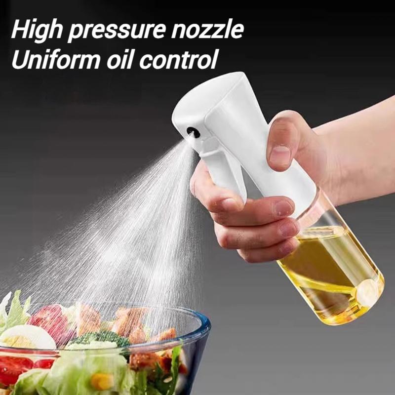 200/300/500ml Oil Sprayer High Pressure Vinegar Soy Sauce Sprayer Pour Oil Dispenser Bottle Cooking Baking Mist Oil Sprayer
