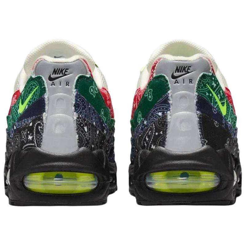 Nike Air Max 95 OG Big Bubble - Paisley Neon Men Sneakers Black Sail Volt-University-Red-Sport-Green-Black-Midnight-Navy IQ0620-100