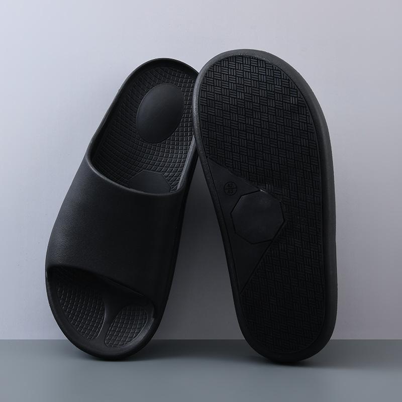 New non-slip couple slippers men and women summer thick-soled home bathroom sandals outside
