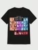 Disney Fairy Tale Men's T-shirts Periodic Table Of Fairy Tales Design Men's Clothing  Summer Cotton Hip Hop Street T Shirt Y2k