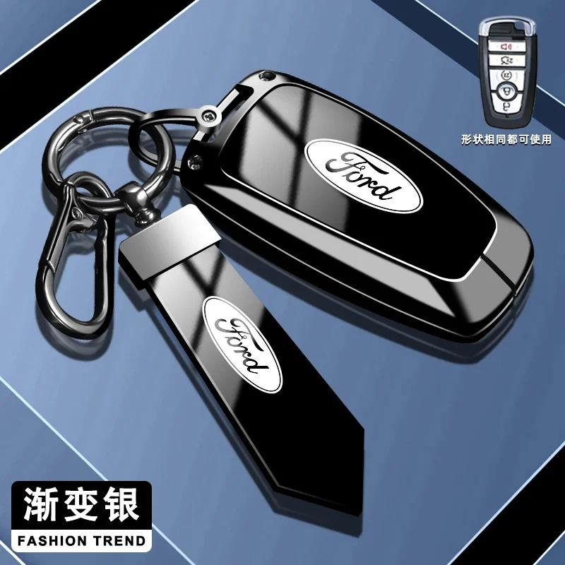 Autocolant Auto 2026 Pentru Ford Carcasă Smart Key Auto din Aliaj de Zinc Carcasă Keyless pentru Ford Fusion Mustang Kuga Ecosport Explorer F250