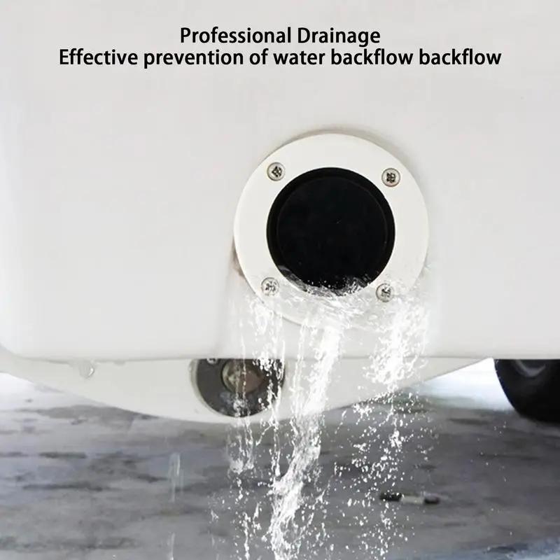 

White Thickened Drain Check Valve – Efficient Kayak & Boat Scupper Valve for Yachts & RVs (Durable, Leak-Proof) белый