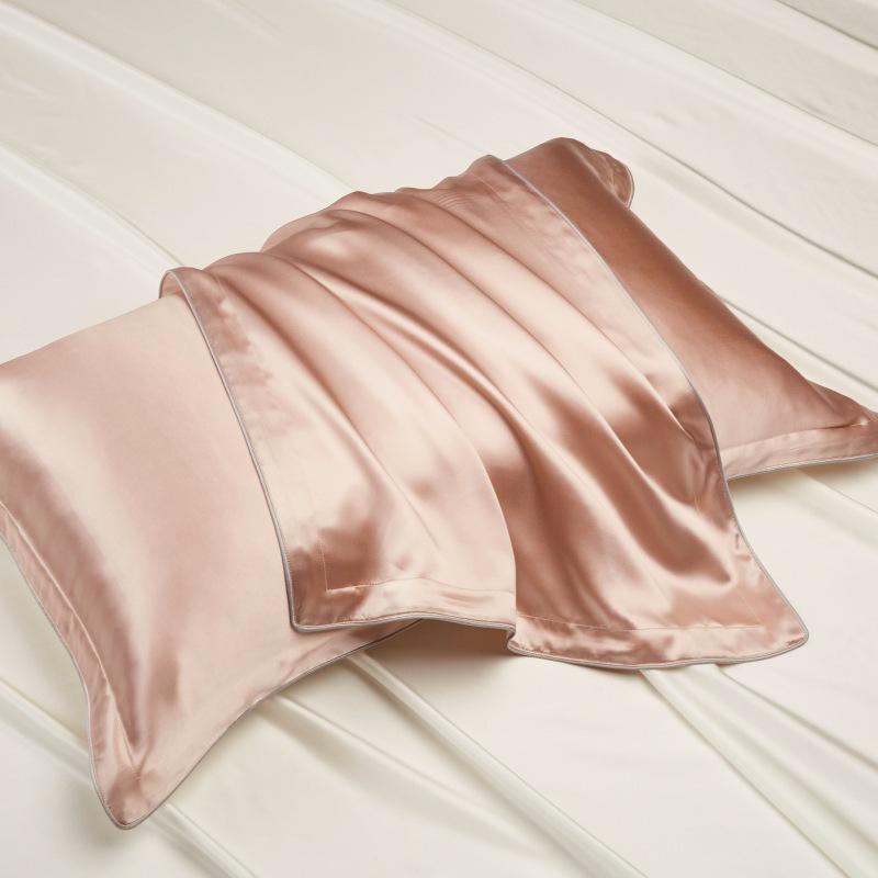 

40 Momme Mulberry Silk Pillowcase, 100% Silk on A Side, Beauty Pillow, 48x74cm 48x74cm [Single]