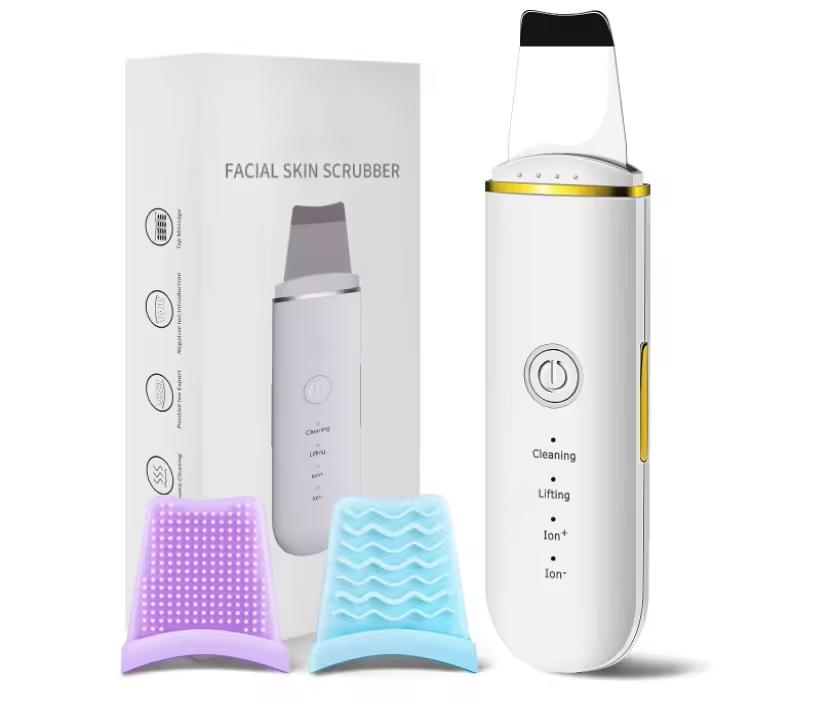 Best Selling Face Cleaner Skin Spatula Rechargeable Ultrasonic Skin Scrubber Usb Recharge белый