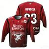 Haier MacLeod # 89 Russell 2026 DEL Eltern-Kind Deutsches Eishockey Trikot 3D-Druck Rundhals Langarm T-Shirt