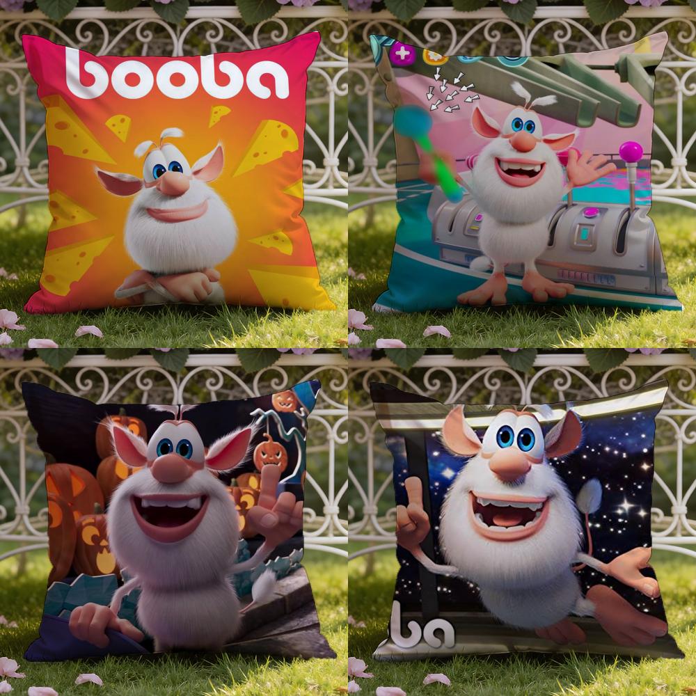 Süßer Fourbob-Booba Kissenbezug für Zuhause & Auto, Doppelszenen-Kissenbezug: Wendbar für Premium-Komfort