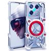 Aluminum Frameless Case For Infinix GT 20 Pro 10Pro Rotating Bracket Shell Metal Rimless Shockproof Cover