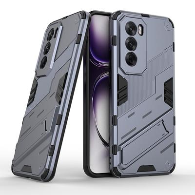 Pro Oppo Reno 12 11 F 9 Pro Punk Armor nárazuvzdorný nárazník robustní pogumované PC namontované stojánek pouzdro držák stojanu kryt skořepiny