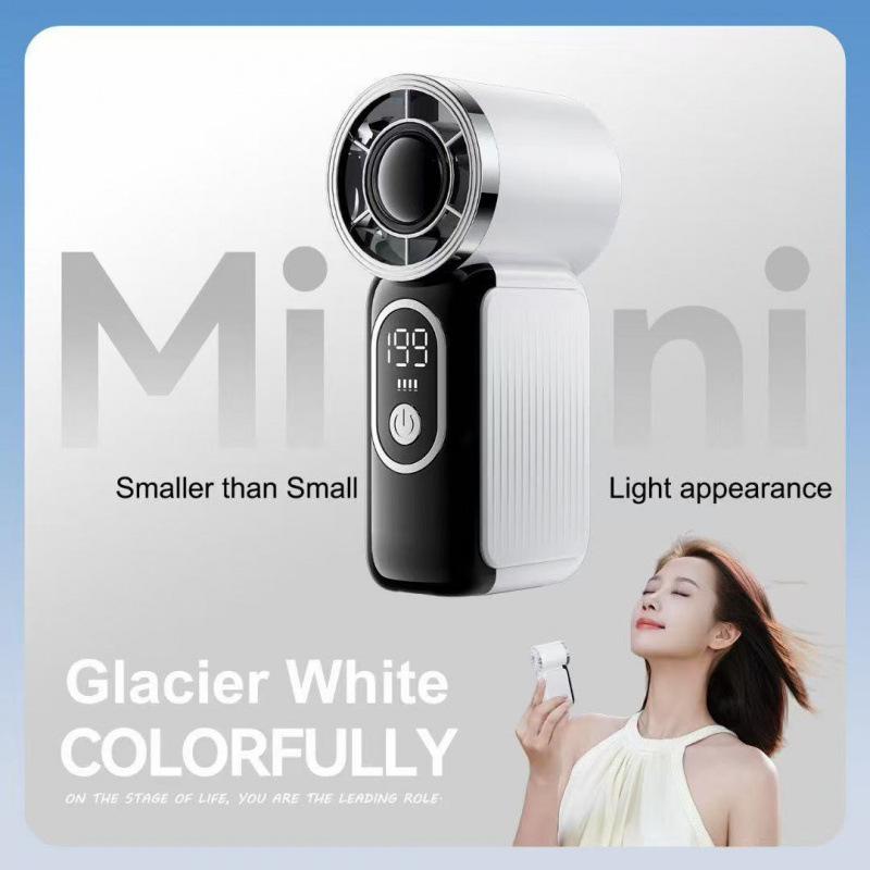 

Portable Mini Handheld Fan with USB Charging & Digital Display - Strong Wind for Outdoor Camping 89.5 x 35.4 x 43.5 mm