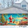 1Pcs Tropical Surfboard Surfing Santa Kangaroo Decoration Background Christmas Backdrop Decorations For Photo Studio Booth Party