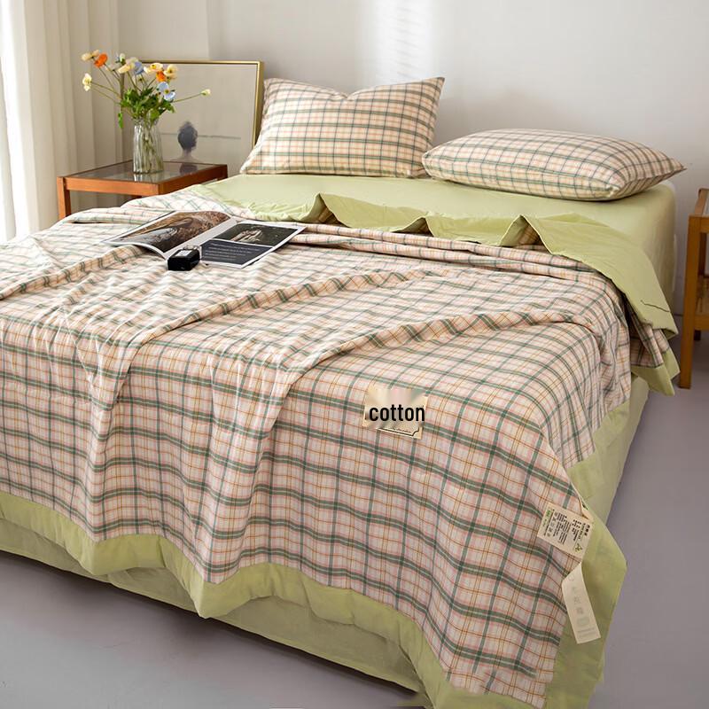 Machine Washable Washed Cotton Summer Quilt