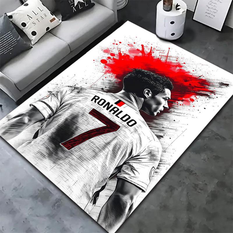 Cristiano Ronaldo Carpet Rug for Living Room Bedroom Home Sofa Decoration,Kids Play Non-slip Floor Mat