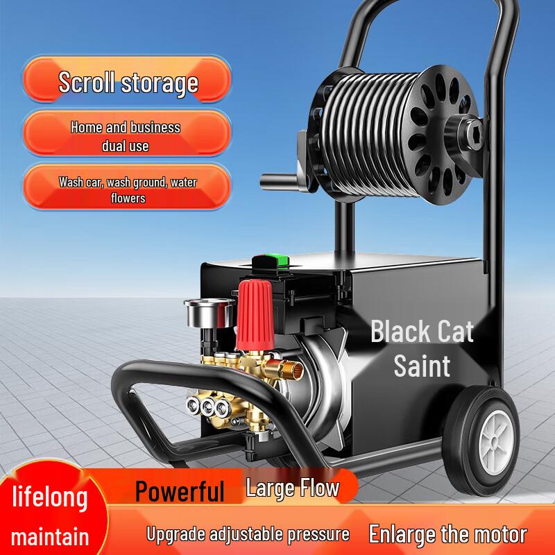 Black Cat Saint High-Pressure Car Washer CN plug (adapter included)