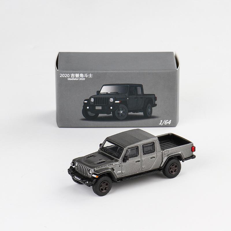 1/64 Jeeps Gladiator Rubicon Alloy Pickup Car Model Diecast Metal Off-road Vehicle Car Model Simulation Miniature Scale Toy Gift