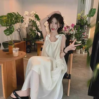 Off-Shoulder Strapless Halter Neck Maxi Dress - Summer Casual & Elegant Fairy Style