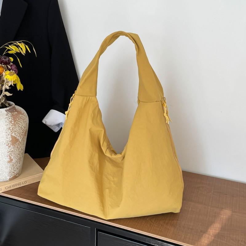 

Popular New Simple Casual Underarm Bag Large-capacity Fashionable Nylon Cloth Shoulder Temperament Portable Female жовтий