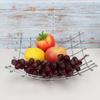 Stainless Steel Living Room Desktop Fruit Dish Durable Draining Fruit Basket Kitchen Decoration