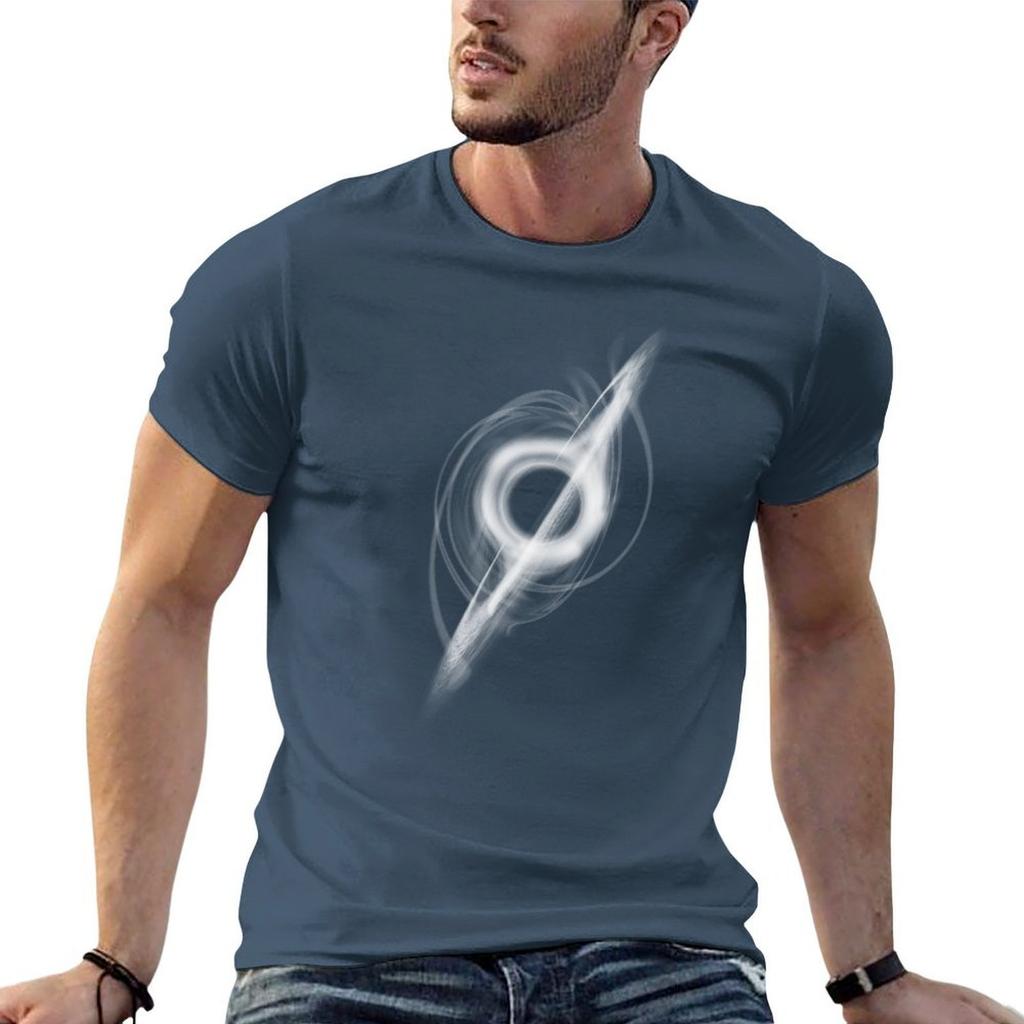 Black Hole Interstellar Gargantua Tshirt Stylish Print Short Sleeve Tee