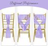 Wholesale 10/50pcs Satin Bow Sashes Wedding Chair Decor 17x275cm Ribbon Butterfly Tie Band For Christmas Birthday Party Sashes