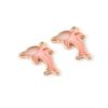 10pcs/lot Cute Alloy Dolphin Charms Color Drop Oil Pendant for DIY Bracelet Necklace Gifts Jewelry Making Findings Accessories
