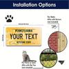2D Flat Custom Metal Sign 6x12in Personalized Text Durable Wall Decor