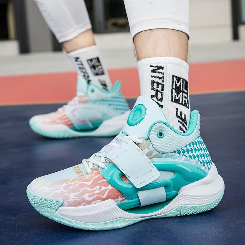 Splash 5th generation basketball shoes men's luminous winter velvet cotton female students children's sports shoes women's actual combat sneakers m