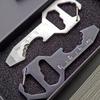 Creative Bottle Opener Keychain Outdoor Portable Multi-tool Men Women Car Motorcycle Key Chain Pendant Fast-Hanging Accessory