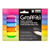 Graffiti Fabric Marker Set Permanent Water Based Ink Durable Tips Thin Thick Lines T Shirts Shoes Backpacks 6 Colors