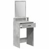 Makeup Table Concrete Grey 50 x 41 x 140 cm Particleboard