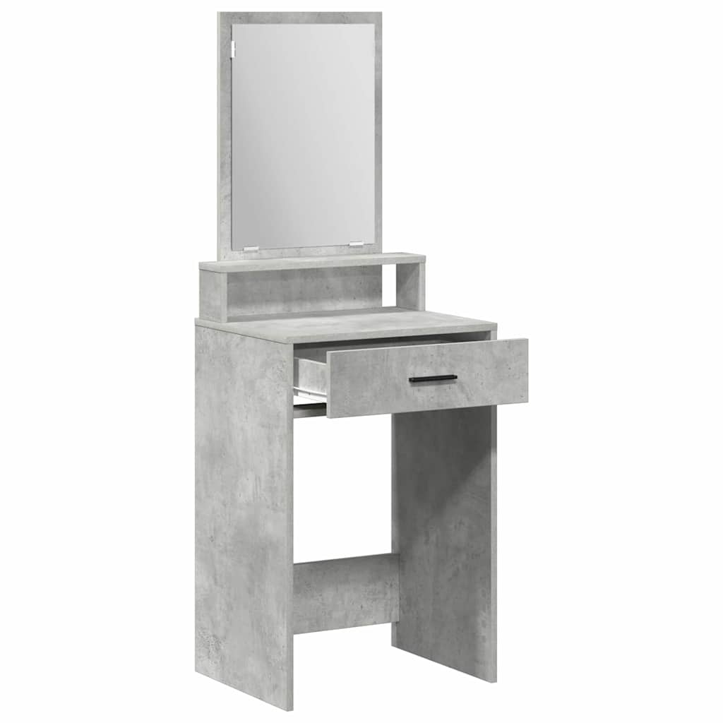 Makeup Table Concrete Grey 50 x 41 x 140 cm Particleboard