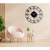 Clock for Home and Hall, Living Room, Bedroom, Office, Antique Big Size Modern Wall Watch for Home Decor (Style 1, 50 Cm) Matte Black,Analog
