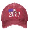 Vintage 2027 Bardella Collection Casual Baseball Cap Spring President Election France Trucker Hat Hats Unisex Baseball Caps