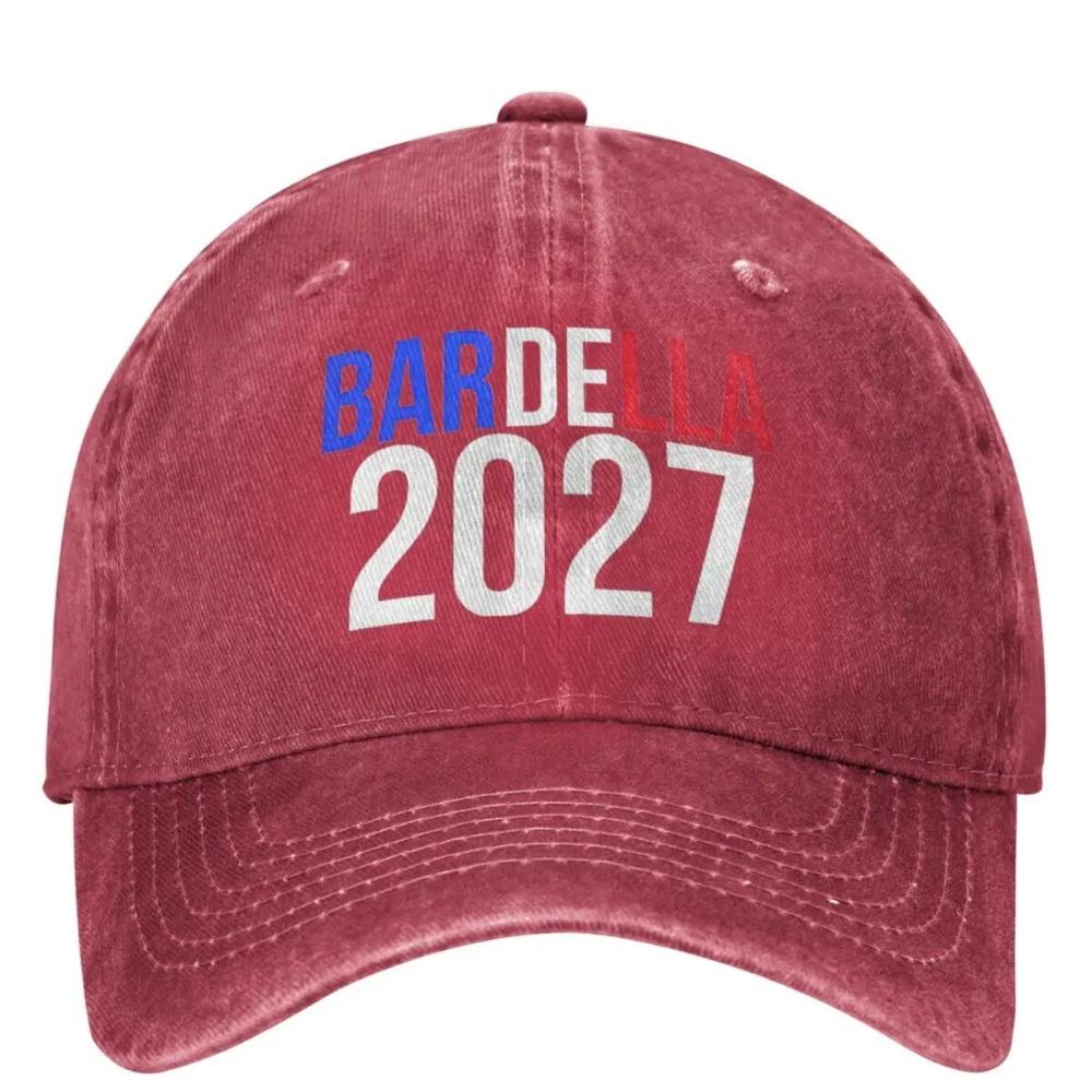 Vintage 2027 Bardella Collection Casual Baseball Cap Spring President Election France Trucker Hat Hats Unisex Baseball Caps