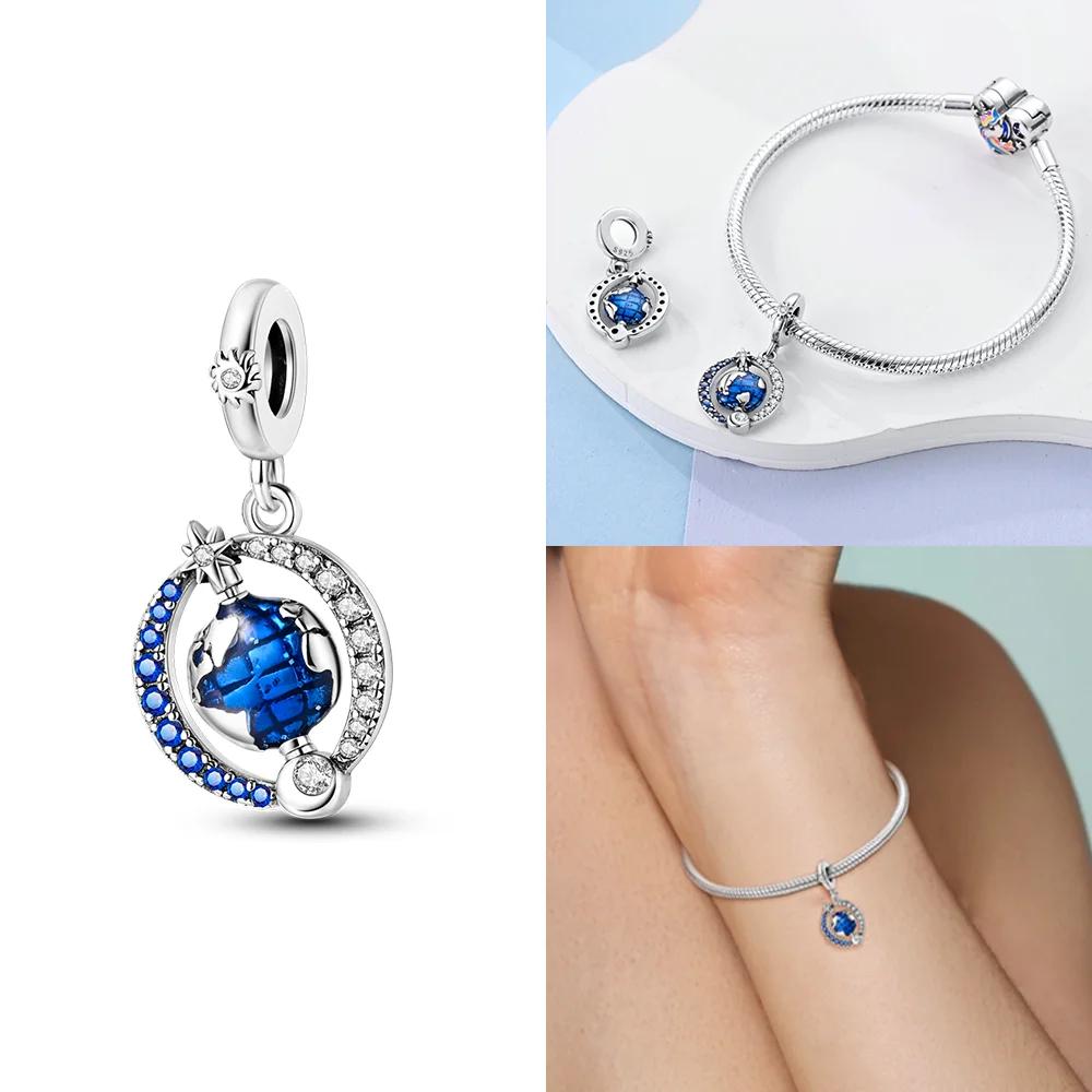 Copper Charms Planet Night Sky Rainbow Sun Tree Of Life Beads Pendants Fit Diy Bracelet Necklace Matching Jewelry Gift