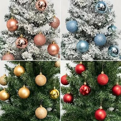 24ks/Krabička 3/4cm Sada Vianočných Gúľ Ozdoby na Vianočný Stromček Vianočné Závesné Prívesky Dekorácie na Vianočný Stromček Darčeky na Nový Rok