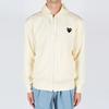Como Des Garcons Play Sudadera con capucha con cremallera Corazón Negro Grande AZ-T254-051-3