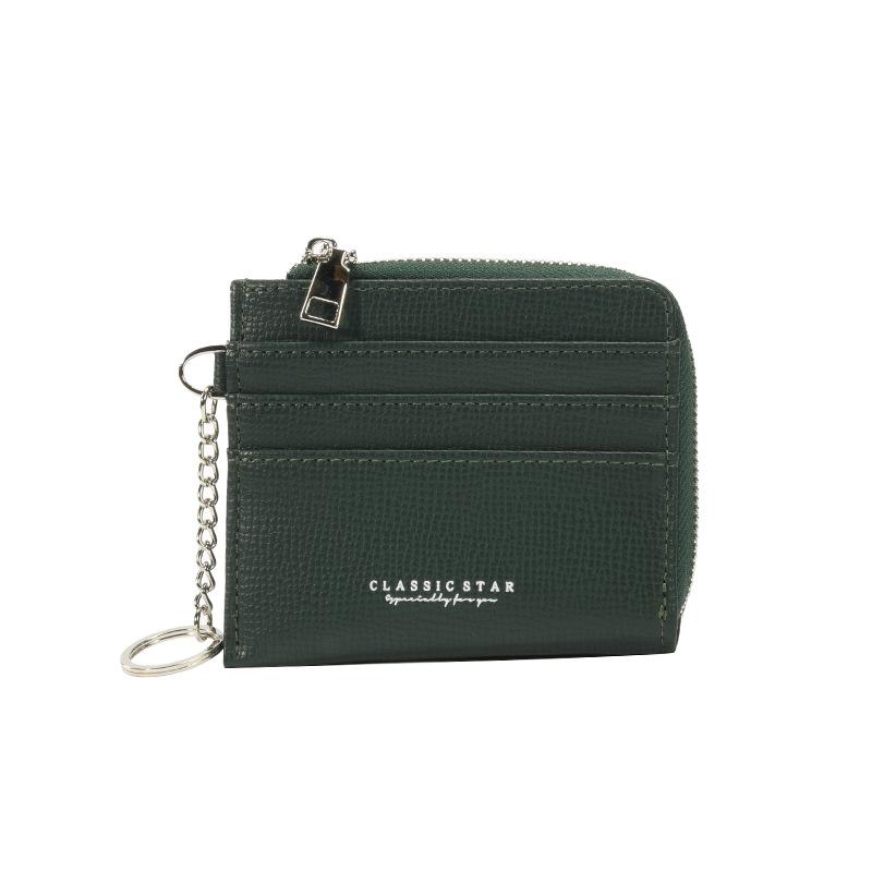 2025 new women's wallet women's high-end short student women's card bag ins women's zipper light and small money