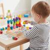 Geometric Color Shape Cognition Toys Interactive Wooden Beads Sequencing Toy  Parent Child