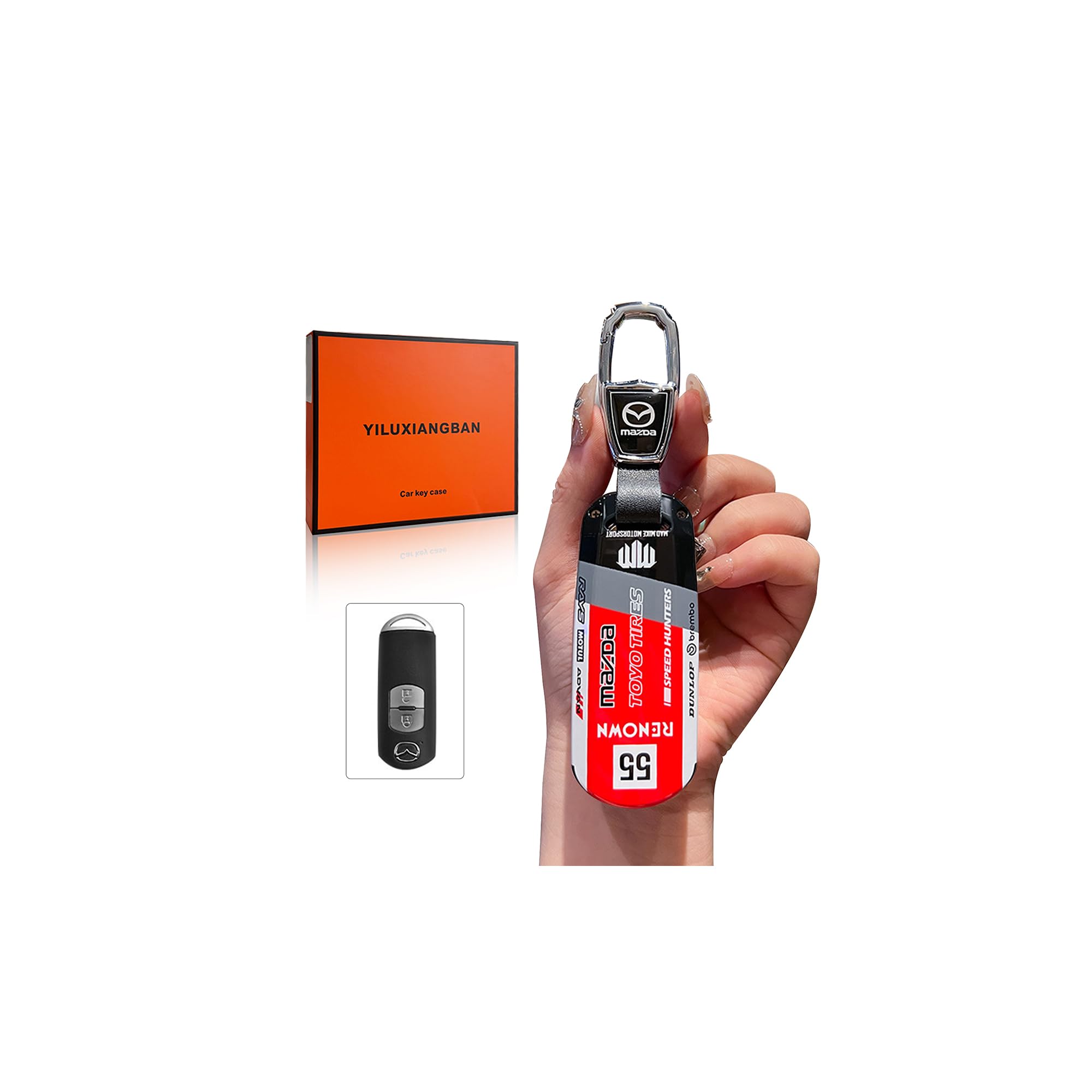 

SYAKAORI Key Compatible with and Made of PC Dustproof and Smart Key Case Accessory A 3 Case, CX8, CX5, CX30, MX30, CX60, CX-30, CX-8, CX-3, Material,