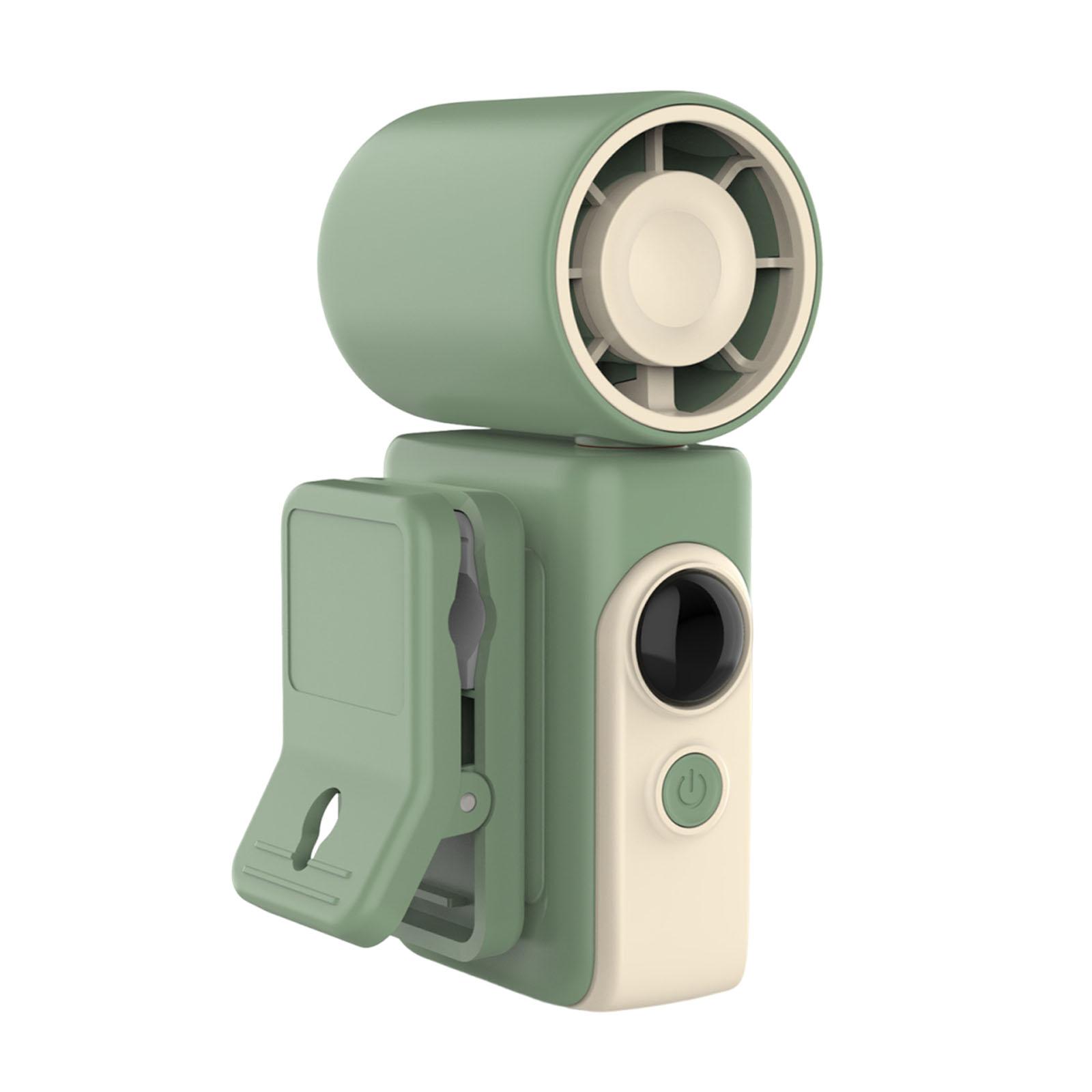 

Type-C ABS Mini Bladeless Cooling Fan with Handheld & LED Display Clamp Cooler Rotatable Fan for Outdoor & Travel & Office Gift