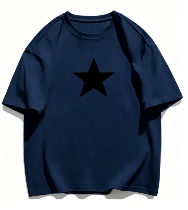 HighQuality Unisexs Summer New Thickened Cotton Short Sleeve TShirt with Premium Printed Design Trendy Moisture Wicking Natural