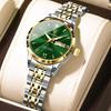 504 Luxury Alloy Case Stainless Steel Strap Waterproof Luminous Lady Watch