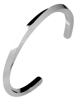 Armreif Twist Armband Messing Made in Japan Unisex Accessoire Größe [TAVARAT] Herren (S - Silber)