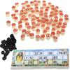 VICASKY Russian Lotto Game Set - Wooden Bingo for Adults and Family, Vintage Soviet Style Tombola Game, Portable Ideal Travel, Gatherings, Logical