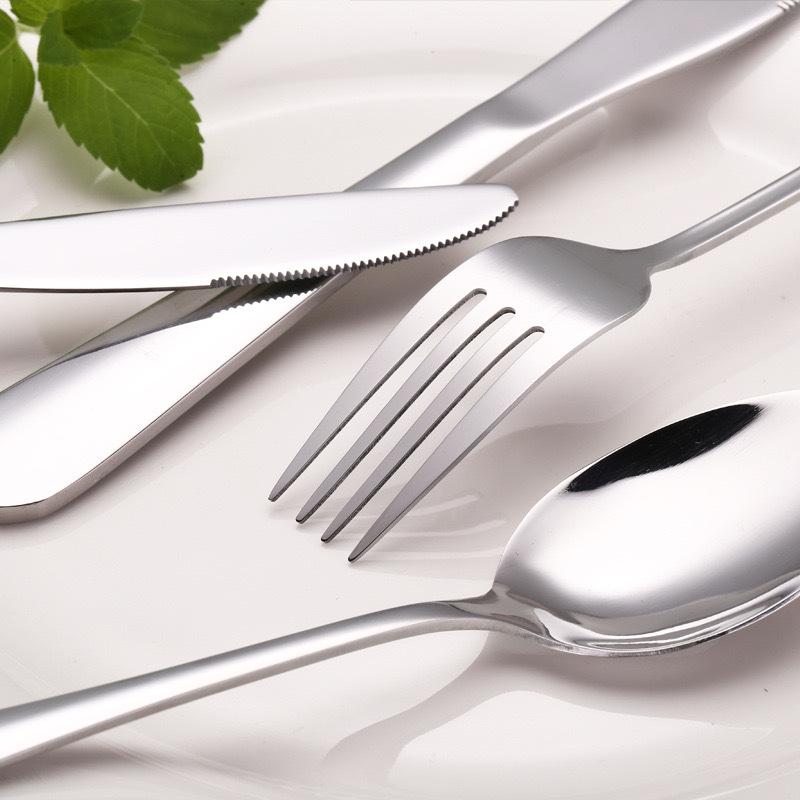 Stainless Steel Tableware Set Western Food Thickened Steak Knife Fork Spoon Coffee Dessert Spoon