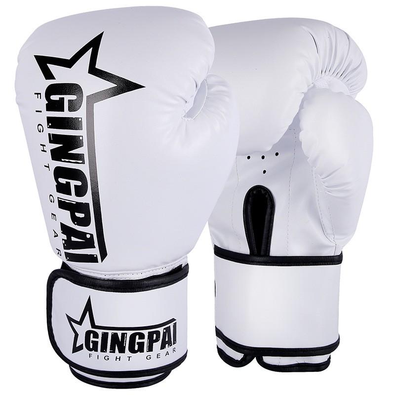 Adult Kids Boxing Gloves Muay Thai Kickboxing Training Punching Bag Workout PU Leather Breathable Combat Gear