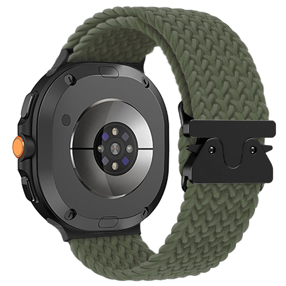 Nylon Watch Band for Samsung Galaxy Watch8 44mm/40mm/Watch8 Classic 46mm Braided Replacement Strap