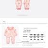Pure Cotton Open Crotch Romper for Baby Girls (0-3 Years) - Spring/Autumn Style, Size 100