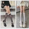 Women's Summer White Lace Lolita Calf Socks - Mid-Tube Pile Style