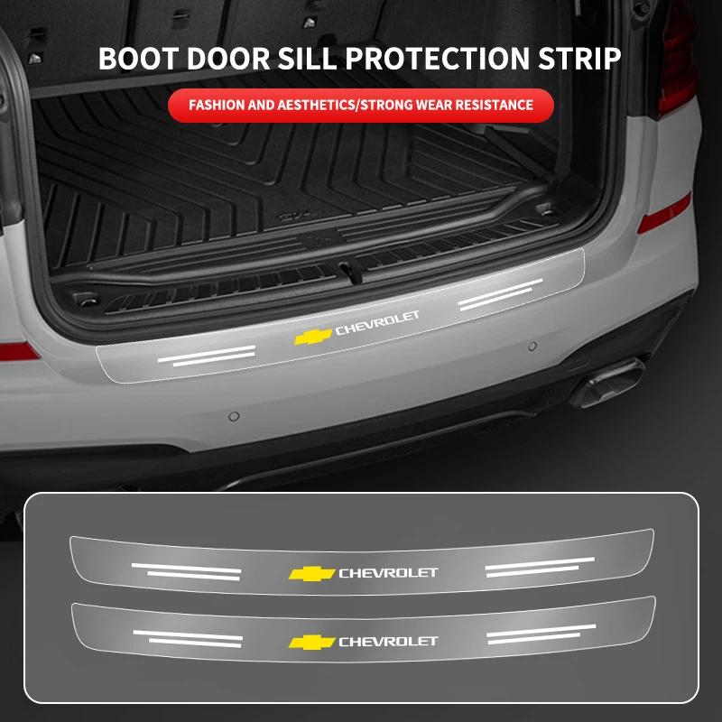Chránič hrany nákladového prostoru zadního nárazníku auta, Průhledná nalepovací lišta pro Chevrolet Cruze Captiva Sail Corsa Aveo, Příslušenství
